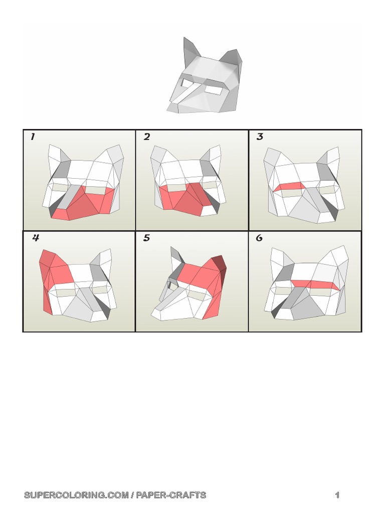 Fox Half Mask Paper Crafts | PDF