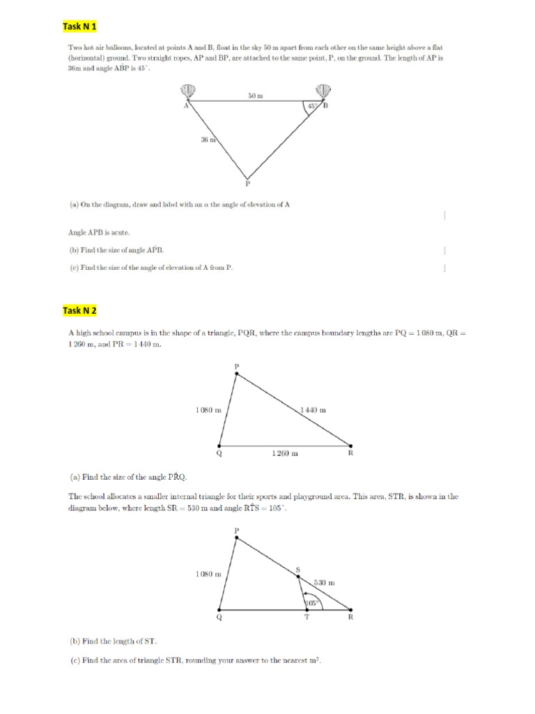 Sat Trigonometry Exercises