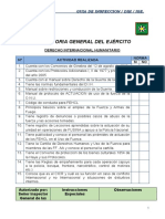 Inspectoria General Del Ejército: Derecho Internacional Humanitario #Actividad Realizada Norma Si No