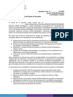 Querétaro, Qro. A - Del 2023 Asunto: Carta Compromiso y Actividades A Realizar Secretaría de La Juventud Del Estado de Querétaro A Quien Corresponda