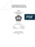 Analisis Penanaman Investasi Terhadap Peningkatan Laba Pada Pt. Sarana Central Bajatama TBK