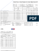 School Form 1 School Register For Senior High School (SF1-SHS)