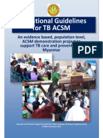 Operational Guidelines for TB ACSM in Myanmar