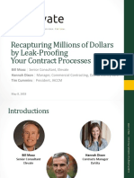 Recapturing Millions of Dollars by Leak-Proofing Your Contract Processes