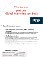 Chapter One Part One Global Marketing Text Book