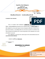 Barangay Clearance