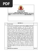 FE - Grade 9 - French - AS