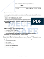 AVALIAÇÃO DO CURSO DE CAPACITAÇÃO EM NR-12 - Repfor (16-01-2023)