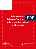 II Barómetro Adecco Outsourcing Sobre Productividad y Eficiencia