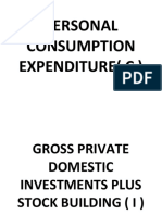 Personal Consumption Expenditure (C)