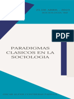 Paradigmas Clasicos en La Sociologia: 25 DE ABRIL, 2023