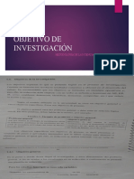 Objetivo de Investigación