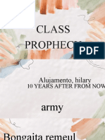Class Prophecy
