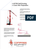Potain HDT80 Self-Erecting Tower Crane Site Preparation