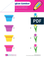Pasang Pot dan Bunga Sesuai Warna