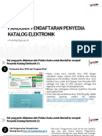 Panduan Pendaftaran Penyedia Katalog Elektronik: E-Katalog - Lkpp.go - Id
