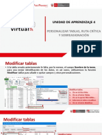 Personalizar Tablas, Ruta Crítica Y Sobreasignación: Unidad de Aprendizaje 4