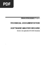 WH-FORM-XX-1.0 EN - Technical Documentation MDR Software Master Record Template