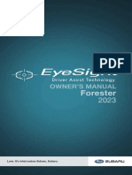 Subaru Forester Manuals 2023 Forester EyeSight® Manual