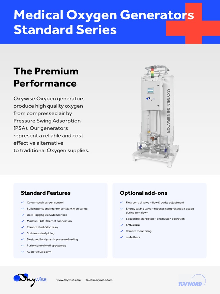 The Premium Performance: Medical Oxygen Generators Standard Series ...