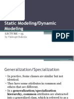 Static and Dynamic Modeling Lecture