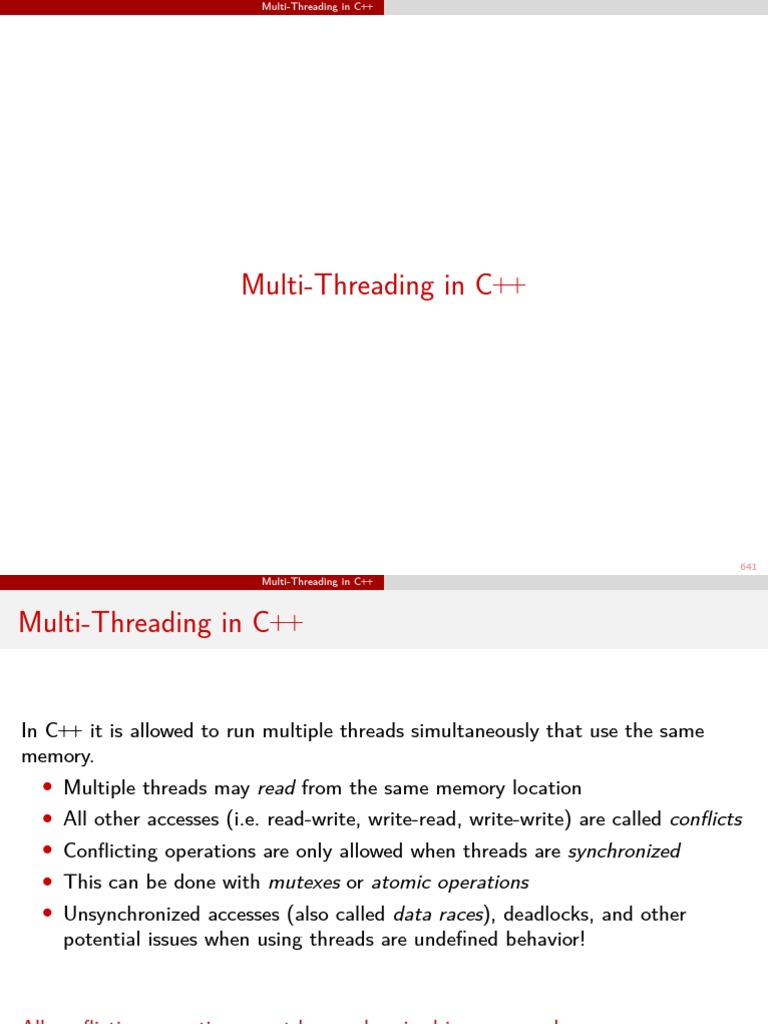 Multi-Threading in C | PDF | Computer Programming | Computing