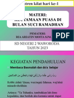 Materi: Keutamaan Puasa Di Bulan Suci Ramadhan: SD Negeri 2 Waworoda TAHUN 2023