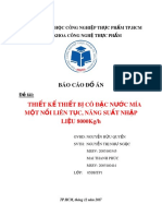 Báo cáo đồ án Công nghệ thực phẩm - Thiết kế thiết bị cô đặc nước mía một nồi liên tục, năng suất nhập liệu 8000kg - h - 1133155