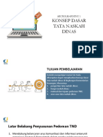 Konsep Dasar Tata Naskah Dinas: Microlearning 1