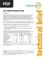 Ice Cream Production