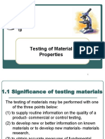 Testing of Material Properties