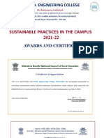 R.M.D. Engineering College: Sustainable Practices in The Campus 2021-22