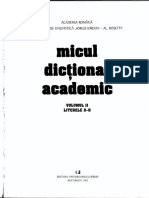 Micul Dicţionar Acadamic: Academia Română Institutul de Lingvistică 10rgu Iordan - Al. Rosetti"