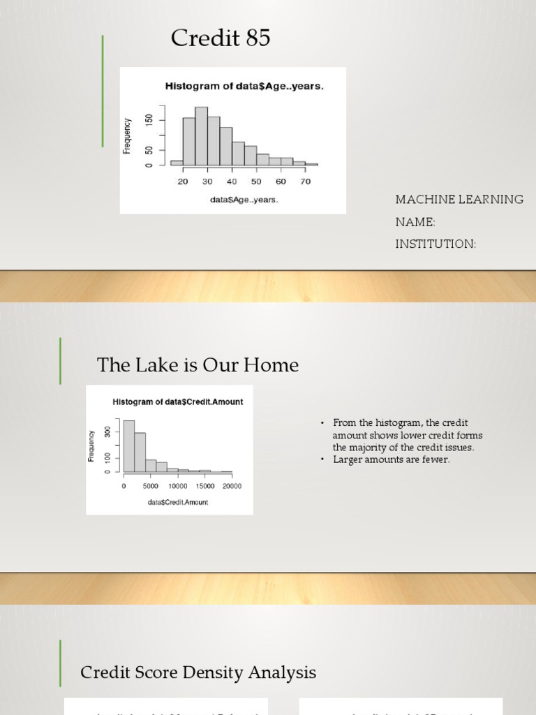 Creditability Analysis Using Machine Learning | PDF | Logistic ...