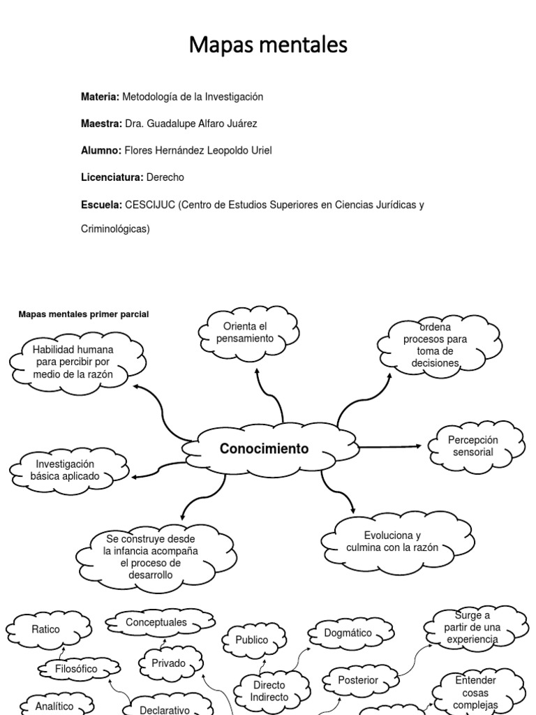 Plantilla de Mapa Mental Creativo | PDF | Conocimiento | Lógica