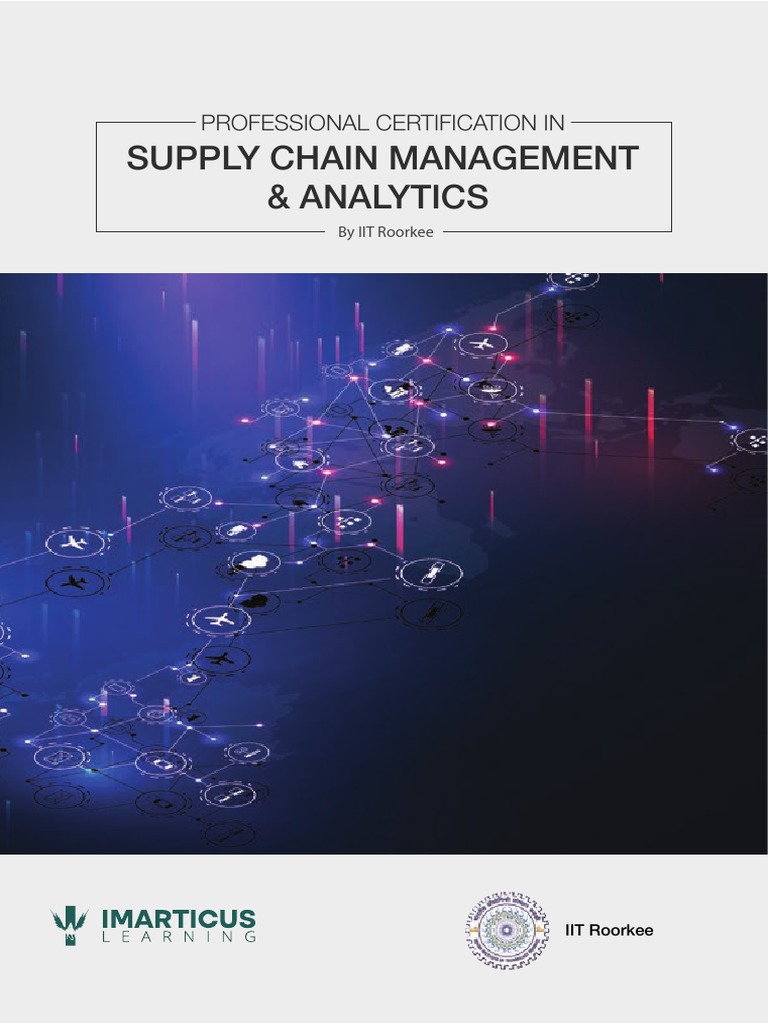 Supply Chain Management Certification | PDF | Supply Chain Management ...