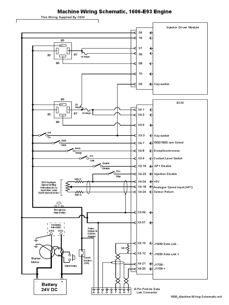 1606 Machine Wiring Schematic PDF
