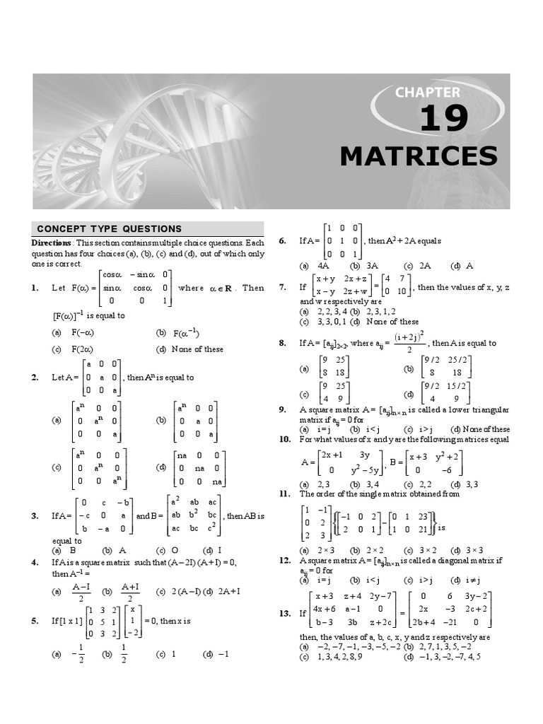Matrices in Motion An Analysis of Matrix Operations and Properties