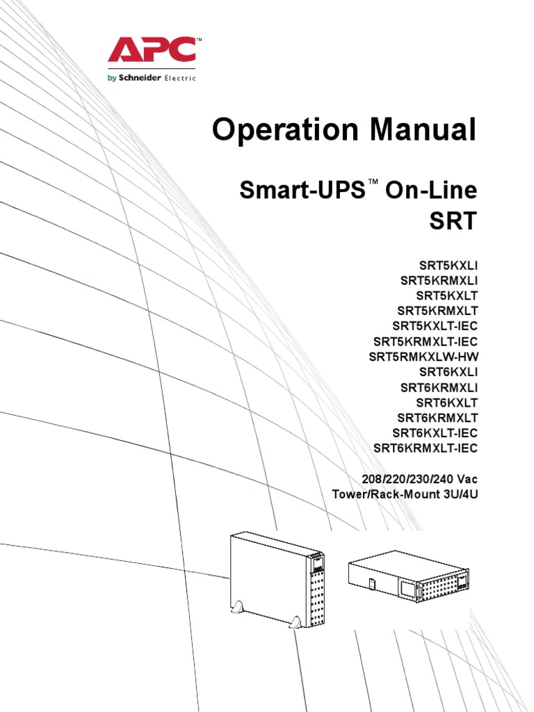 apc-ups-srt5k-rmxli-pdf-mains-electricity-electrical-wiring