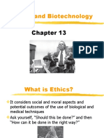 Ethics and Biotechnology