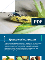 Трансгенні організми за і проти