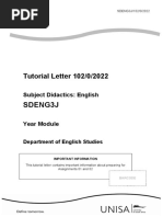 Sdeng3J: Tutorial Letter 102/0/2022