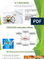 Trade Policy Reforms: First Economic Policy Reform