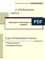 What Types of Information Sources Are Available?
