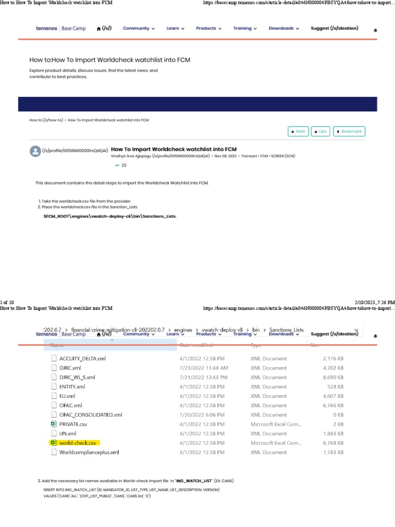 Importing Worldcheck to FCM Guide | PDF | Information Retrieval | Data ...