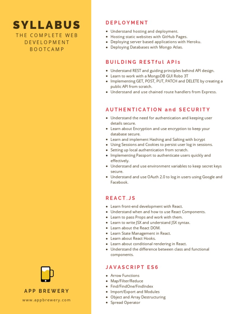 Web Dev Syllabus | PDF | Computer Programming | Systems Engineering