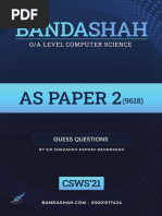 Guess Questions Paper 2 AS CS 9618 by Bandashah