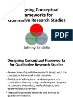 Designing Conceptual Frameworks For Qualitative Research Studies
