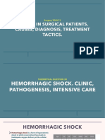 Hemorrhagic Shock Intensive Care & Resuscitation Principles