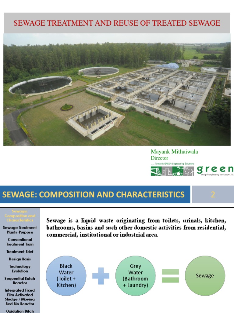 Sewage Treatment and Reuse Guide | PDF | Sewage Treatment | Water Resources
